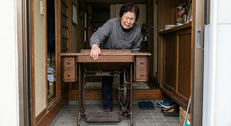 重くて運べないミシン