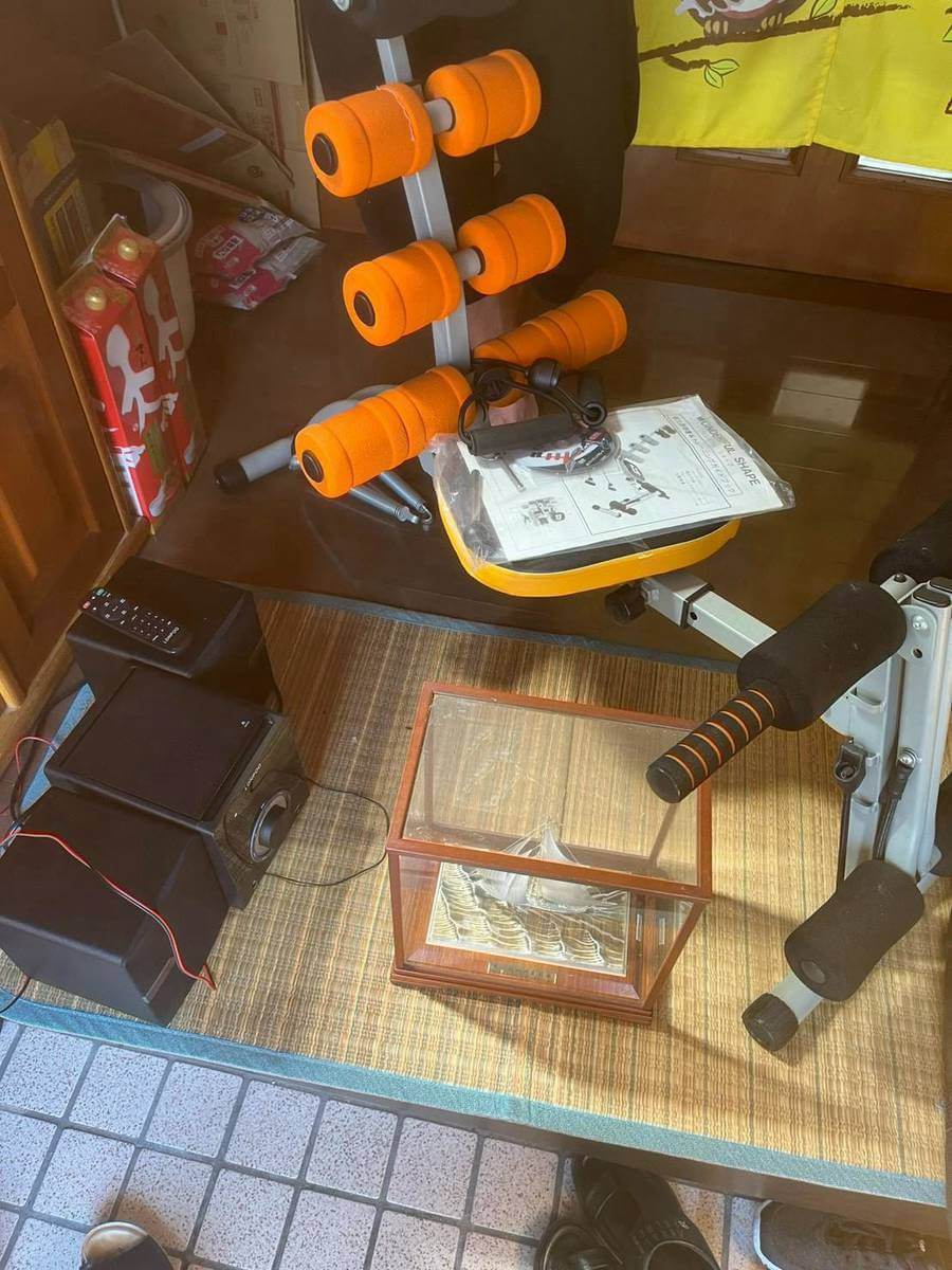 トレーニング器具・オーディオ・帆船置物などの査定品