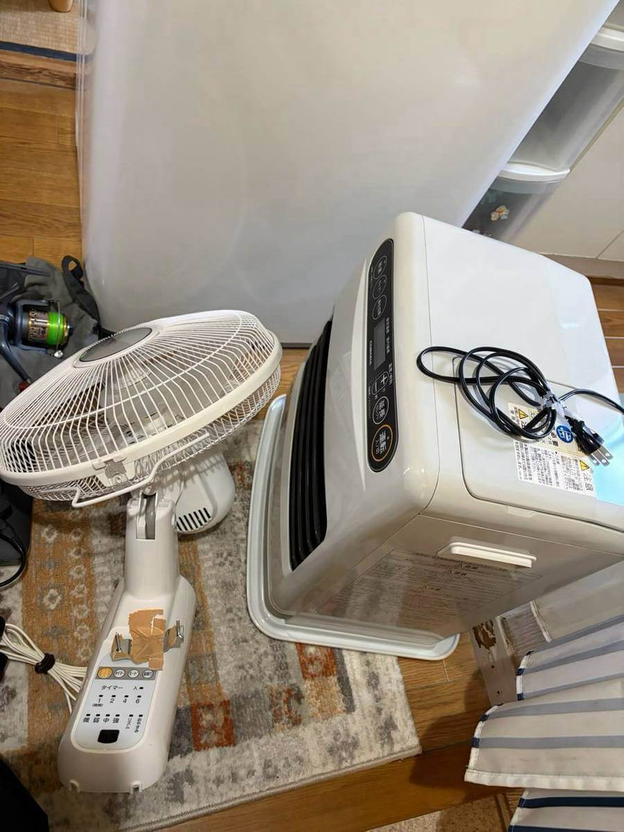 扇風機と暖房器具の査定品
